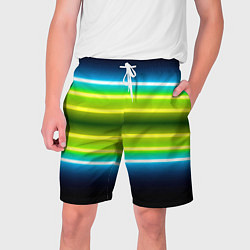 Мужские шорты Neon multicolored lines