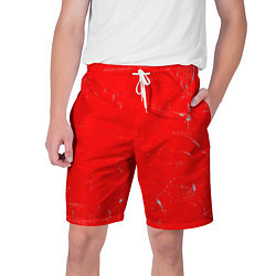 Шорты на шнурке мужские Красная краска, цвет: 3D-принт