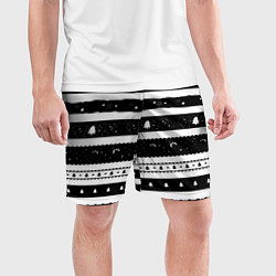 Шорты спортивные мужские Рождество, цвет: 3D-принт — фото 2