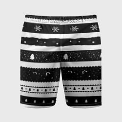 Шорты спортивные мужские Рождество, цвет: 3D-принт