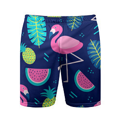 Мужские спортивные шорты Фруктовый фламинго