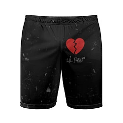 Шорты спортивные мужские Lil Peep: Broken Heart, цвет: 3D-принт