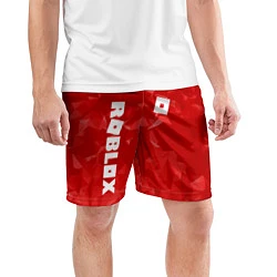 Шорты спортивные мужские ROBLOX: Red Style, цвет: 3D-принт — фото 2