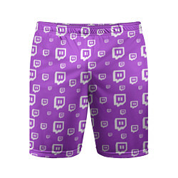 Мужские спортивные шорты Twitch: Violet Pattern