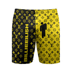 Шорты спортивные мужские BILLIE EILISH x LV Yellow, цвет: 3D-принт