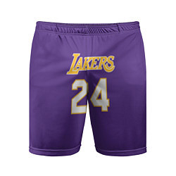 Шорты спортивные мужские Los Angeles Lakers Kobe Brya, цвет: 3D-принт