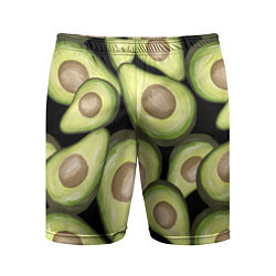 Мужские спортивные шорты Avocado background
