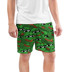 Шорты спортивные мужские Pepe The Frog, цвет: 3D-принт — фото 2