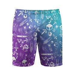 Шорты спортивные мужские Minecraft pattern, цвет: 3D-принт