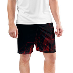 Шорты спортивные мужские RED STRIPES, цвет: 3D-принт — фото 2