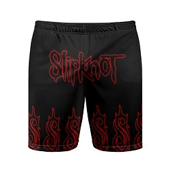 Шорты спортивные мужские Slipknot 5, цвет: 3D-принт