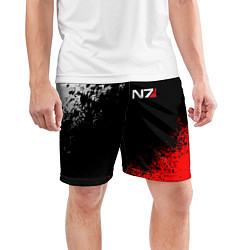 Шорты спортивные мужские MASS EFFECT N7, цвет: 3D-принт — фото 2