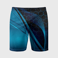 Шорты спортивные мужские ABSTRACT BLUE, цвет: 3D-принт