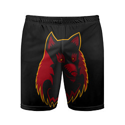 Шорты спортивные мужские Wolf Logo, цвет: 3D-принт