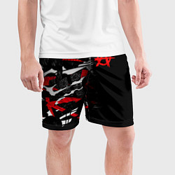 Шорты спортивные мужские Анархия, цвет: 3D-принт — фото 2