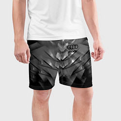 Шорты спортивные мужские AUDI, цвет: 3D-принт — фото 2
