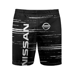 Шорты спортивные мужские NISSAN, цвет: 3D-принт