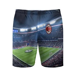 Шорты спортивные мужские FC MILAN, цвет: 3D-принт