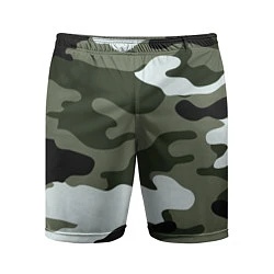 Шорты спортивные мужские Camouflage 2, цвет: 3D-принт