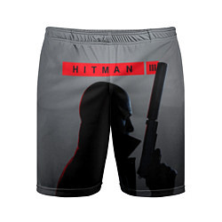 Шорты спортивные мужские Hitman III, цвет: 3D-принт