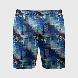 Шорты спортивные мужские Blues, цвет: 3D-принт