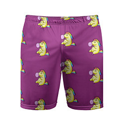 Мужские спортивные шорты Фиолетовые пони