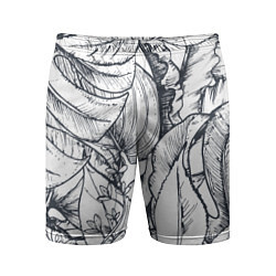 Мужские спортивные шорты Тропические листья