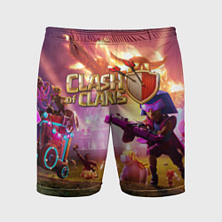 Мужские спортивные шорты CLASH OF CLANS СТОЛКНОВЕНИЕ КЛАНОВ