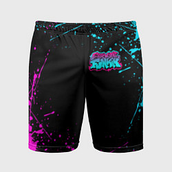 Мужские спортивные шорты FRIDAY NIGHT FUNKIN NEON COLORS НЕОНОВЫЕ БРЫЗГИ