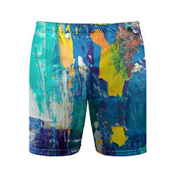 Шорты спортивные мужские Краской по ткани, цвет: 3D-принт