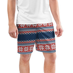 Шорты спортивные мужские Knitted Pattern, цвет: 3D-принт — фото 2