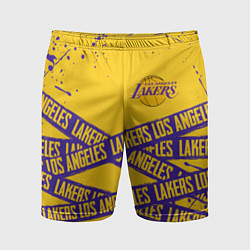 Шорты спортивные мужские LAKERS SPORT LINE STYLE NBA, цвет: 3D-принт