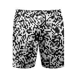Шорты спортивные мужские Стиль QR код, цвет: 3D-принт