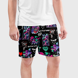 Шорты спортивные мужские DELTARUNE PATTERN ART ГЕРОИ ДЕЛЬТАРУН, цвет: 3D-принт — фото 2