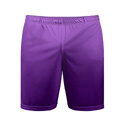 Шорты спортивные мужские Красивый фиолетовый градиент, цвет: 3D-принт