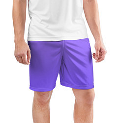 Шорты спортивные мужские Красивый фиолетовый светлый градиент, цвет: 3D-принт — фото 2