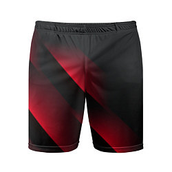 Шорты спортивные мужские Red Fade 3D Красный градиент, цвет: 3D-принт