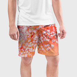 Шорты спортивные мужские Весенняя волна, цвет: 3D-принт — фото 2