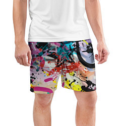 Шорты спортивные мужские Граффити Vanguard pattern, цвет: 3D-принт — фото 2