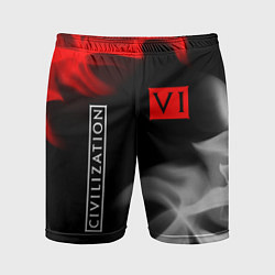 Мужские спортивные шорты ЦИВИЛИЗАЦИЯ 6 Огонь