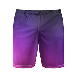 Шорты спортивные мужские Розовофиолетовый градиент, цвет: 3D-принт