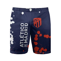 Шорты спортивные мужские ATLETICO MADRID Брызги, цвет: 3D-принт