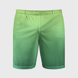 Шорты спортивные мужские Shades of Green GRADIENT, цвет: 3D-принт