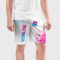 Шорты спортивные мужские Roblox Neon Gradient FS, цвет: 3D-принт — фото 2