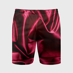 Шорты спортивные мужские Шелк Бордо, цвет: 3D-принт