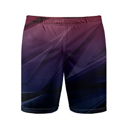 Шорты спортивные мужские Geometry violet dark, цвет: 3D-принт