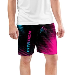 Шорты спортивные мужские Citroen - Neon Gradient, цвет: 3D-принт — фото 2