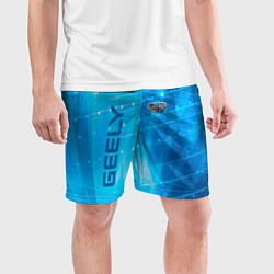 Шорты спортивные мужские Geely sport, цвет: 3D-принт — фото 2