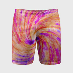 Шорты спортивные мужские Color swirls, цвет: 3D-принт