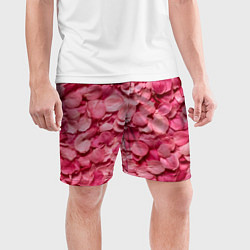 Шорты спортивные мужские Лепестки прекрасных роз, цвет: 3D-принт — фото 2